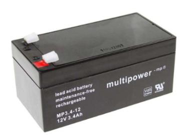 multipower AGM Bleiakkumulator MP3.4-12  12V 3.4Ah